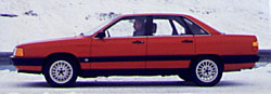 Audi 100 CS quattro, Seitenansicht