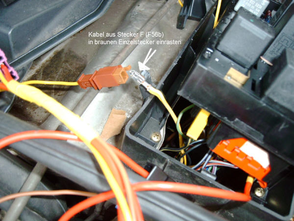 Leitung 56b auspinnen/verbinden