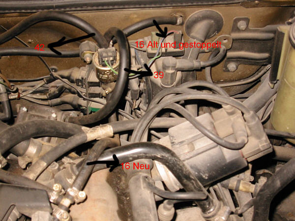 Regelventil N75 mit angepasster Verschlauchung